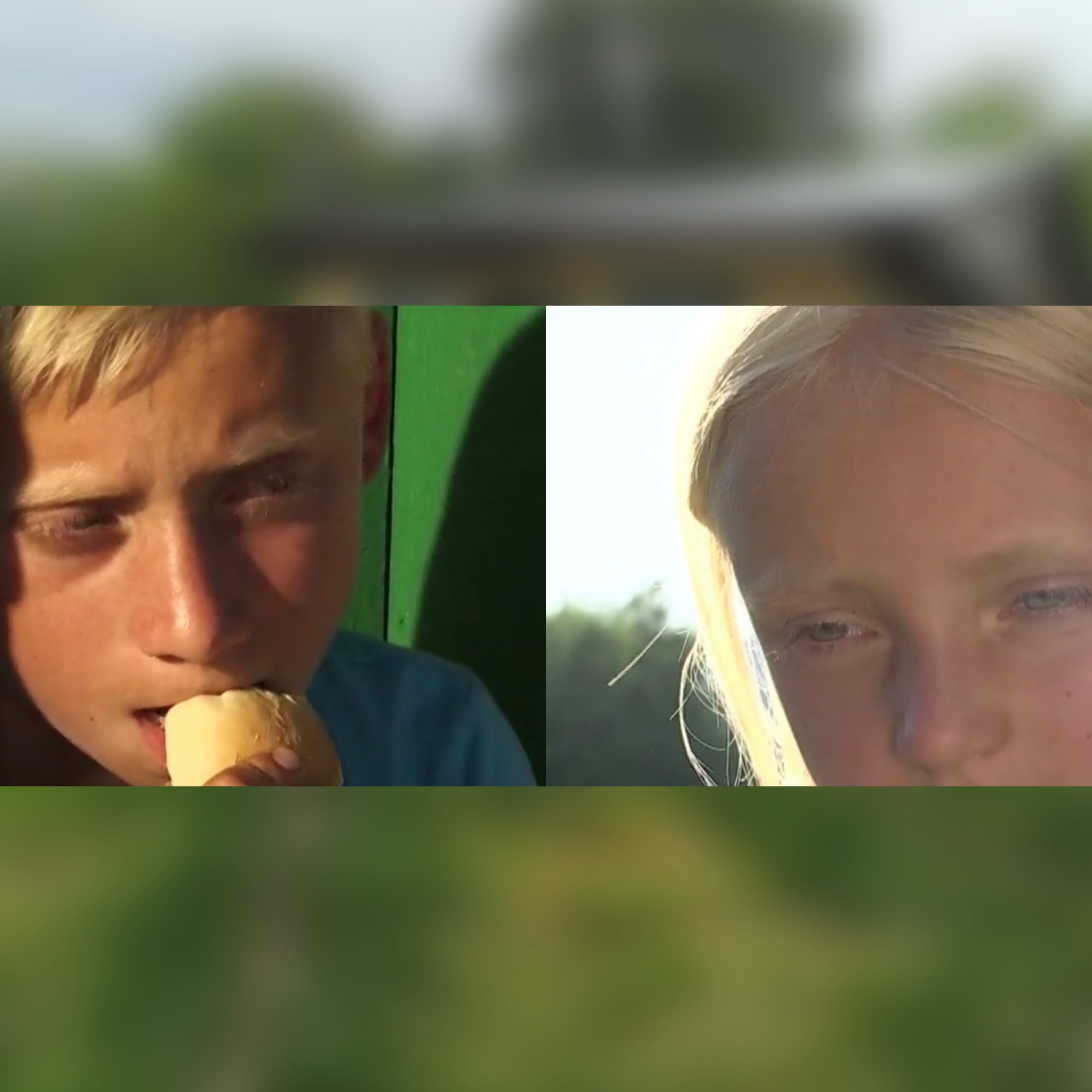 Doi copii parasiti de mama se roaga zilnic sa aiba ce manca